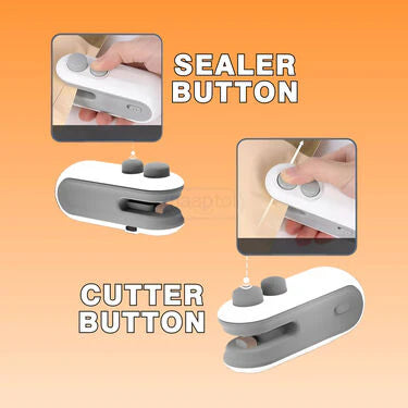 SealPro Mini – 2-in-1 Rechargeable Packet Sealer & Cutter